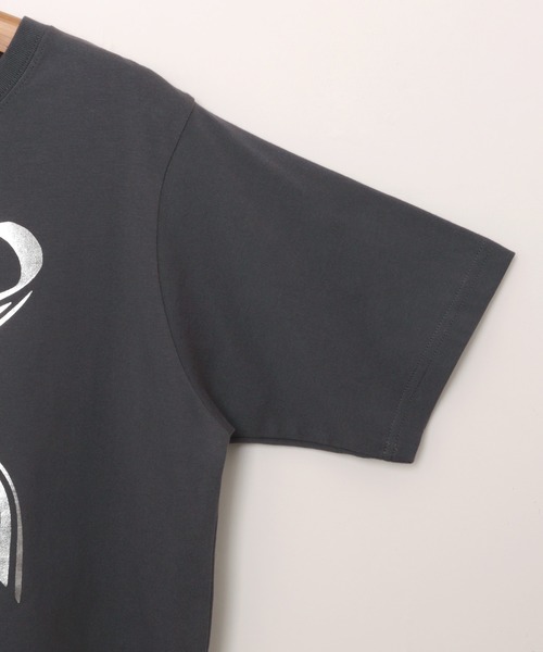 Freesia by andme(フリージアバイアンドミー)の「BIGリボンプリントショート丈半袖Tシャツ(Tシャツ/カットソー・レディース・ピンク/スミクロ/オフホワイト・M)」の16枚目の写真