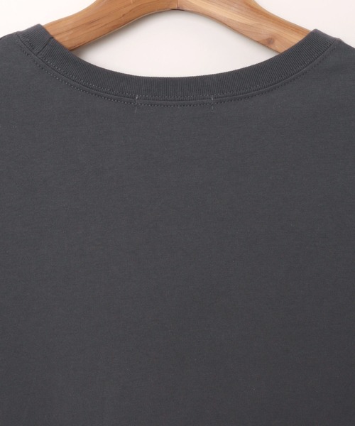Freesia by andme(フリージアバイアンドミー)の「BIGリボンプリントショート丈半袖Tシャツ(Tシャツ/カットソー・レディース・ピンク/スミクロ/オフホワイト・M)」の15枚目の写真