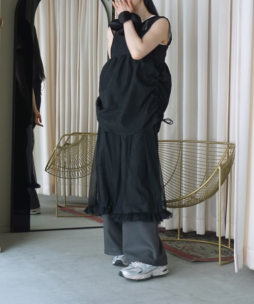 O'fmus】チュールフリルロングワンピース ofmw25s012