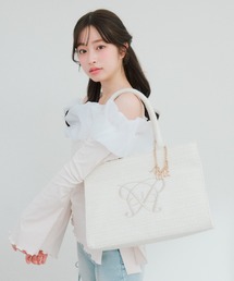 OLIVE des OLIVE | Aimerianejoieチャーム付きキャリーオントート(トートバッグ)