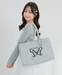 OLIVE des OLIVE（オリーブデオリーブ）の「Aimerianejoieチャーム付きキャリーオントート（トートバッグ）」