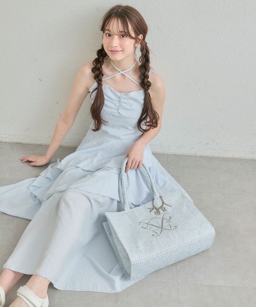 OLIVE des OLIVE チャーム付き キャリーオントート Aimerianejoieチャーム付きキャリーオントート（トートバッグ