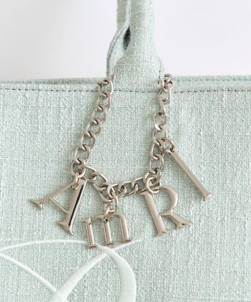 OLIVE des OLIVE(オリーブデオリーブ)の「Aimerianejoieチャーム付きキャリーオントート(トートバッグ・レディース・サックスブルー/オフホワイト/ブラック/ホワイト/ライトグレー/ミント・FREE)」の20枚目の写真