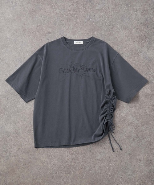 [DEWL] ビンテージ コラージュ プリンティング 半袖 Tシャツ ビンテージ80's○OFF SHORE両面プリントTシャツsize S○230217r2