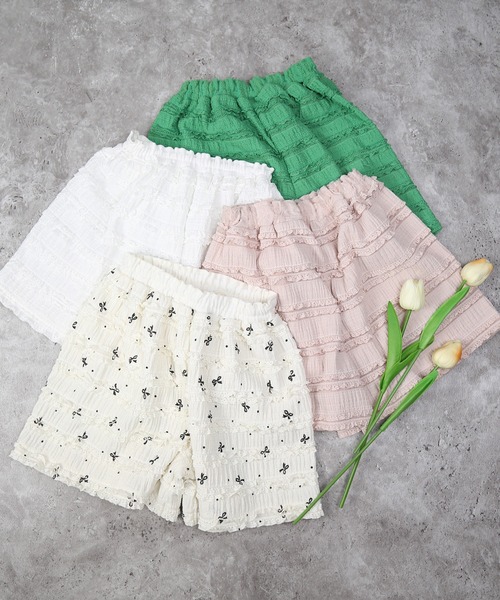 【新品】キュロット【THE FIRST】【ファースト】 セール】フリルキュロット（その他パンツ）｜la poche biscuit