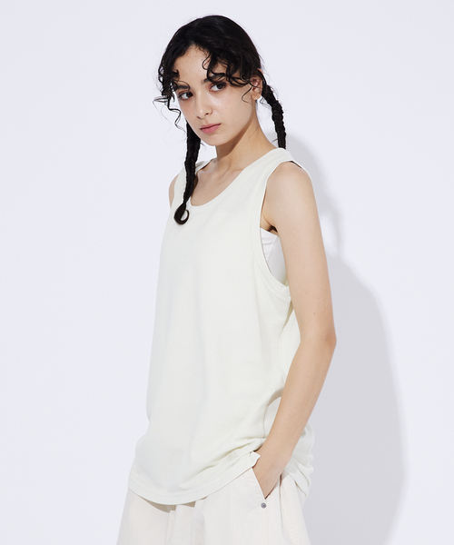 ABAHOUSE（アバハウス）の「【JEMORGAN LONG JOHNS/ジェーイーモーガンロングジョーンズ】T/Cカノコ ピグメントタンク JF769-22S/タンクトップ【WEB限定】（タンクトップ・メンズ・グリーン/サックスブルー/ホワイト/ブラック・M/L/XL）」の8枚目の写真