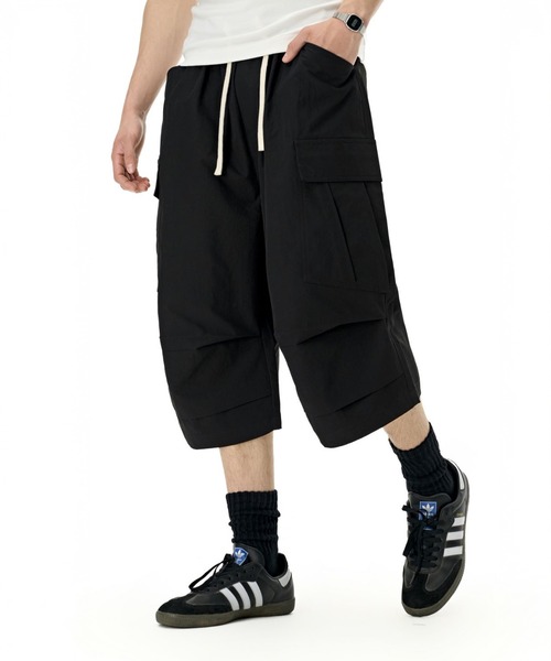 CORPUS TOKYO（コーパス トーキョー）の「半端丈パラシュートカーゴパンツ（カーゴパンツ・メンズ・アイボリー/ブラック/グレー/ベージュ・1/2/3/4）」の13枚目の写真