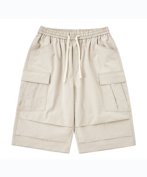 CORPUS TOKYO（コーパス トーキョー）の「半端丈パラシュートカーゴパンツ（カーゴパンツ・メンズ・アイボリー/ブラック/グレー/ベージュ・1/2/3/4）」の7枚目の写真
