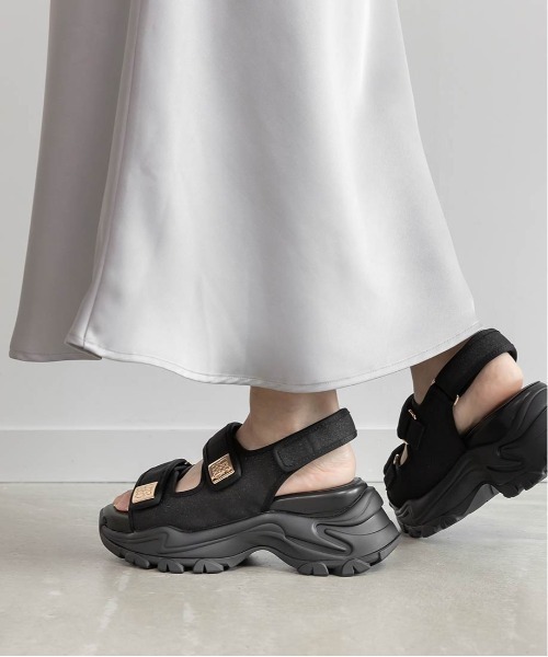 RANDA モノグラムスクエアパーツスポーツサンダル セール】モノグラムスクエアパーツスポーツサンダル（サンダル