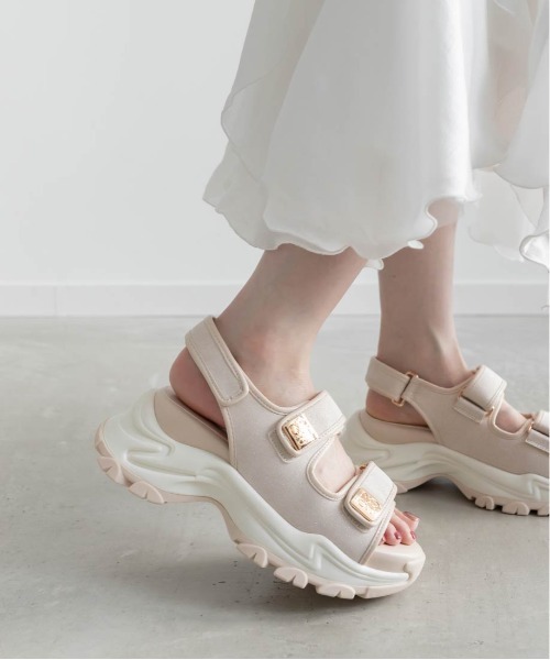 セール】モノグラムスクエアパーツスポーツサンダル（サンダル