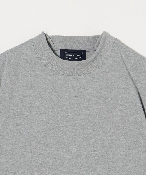 HAND ROOM（ハンドルーム）の「【別注】＜HAND ROOM＞ ドローコード モックネックTシャツ（Tシャツ/カットソー・メンズ・グレー系/ネイビー・L/XXL/M/XL）」の4枚目の写真