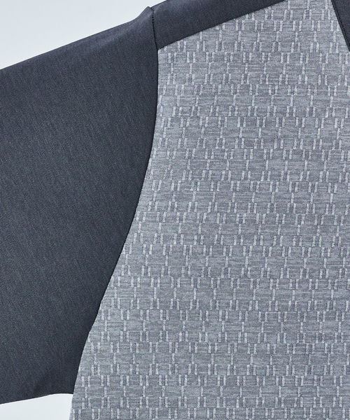 5351 POUR LES HOMMES（ゴーサンゴーイチプールオム）の「ミックスジャガード 半袖 Tシャツ（Tシャツ/カットソー・メンズ・チャコールグレー/グレー/ブラック・48/46/44/50）」の10枚目の写真