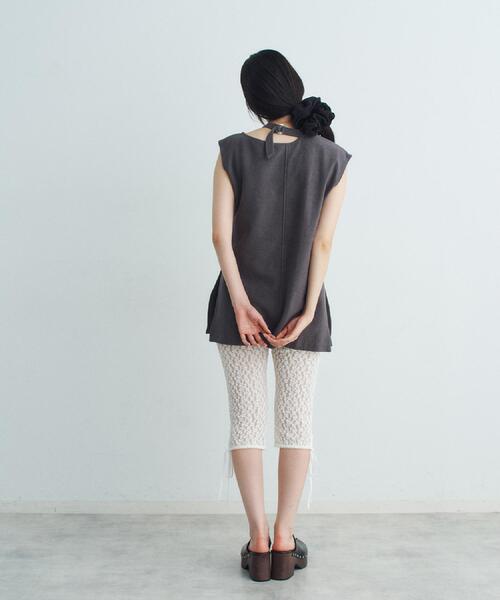 CODE A（コードエー）の「lace leggings（その他パンツ・レディース・ホワイト/ブラック・00）」の4枚目の写真