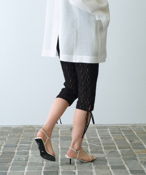 CODE A（コードエー）の「lace leggings（その他パンツ・レディース・ホワイト/ブラック・00）」の10枚目の写真