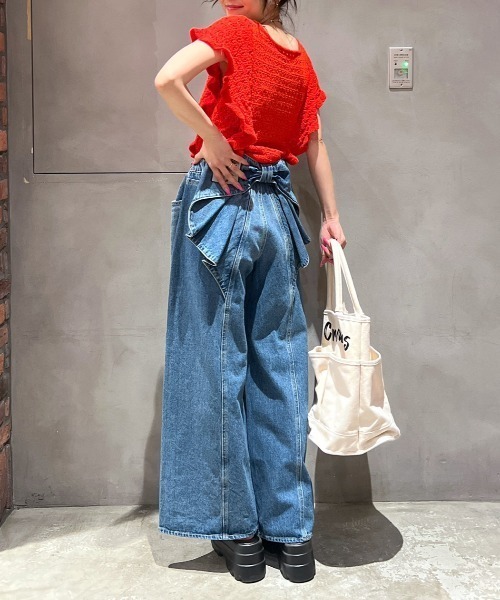 人気ランキング1位～（売れ筋商品） ビッグリボンデニムパンツ（デニムパンツ）｜RODEO CROWNS WIDE 靴