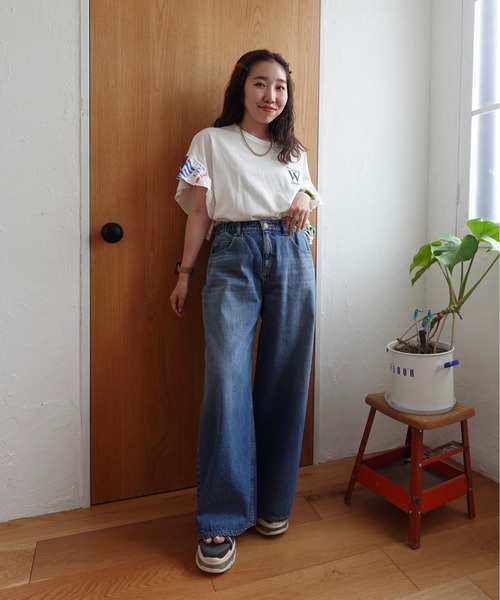 ビッグリボンデニムパンツ（デニムパンツ）｜RODEO CROWNS WIDE