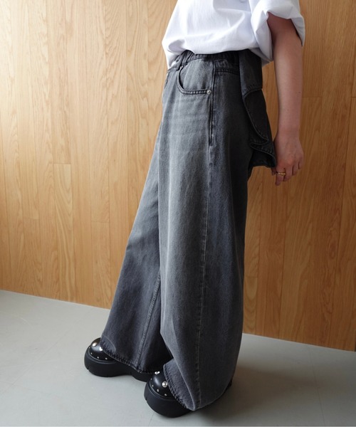 ビッグリボンデニムパンツ（デニムパンツ）｜RODEO CROWNS WIDE