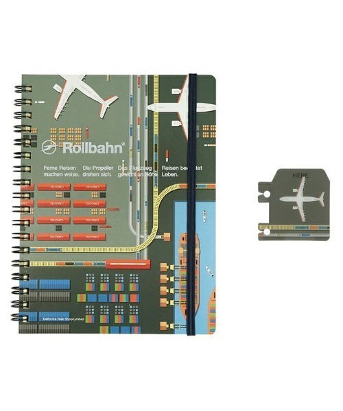 Web Shop限定】ロルバーン ポケット付メモL（B（乗り物））2点セット