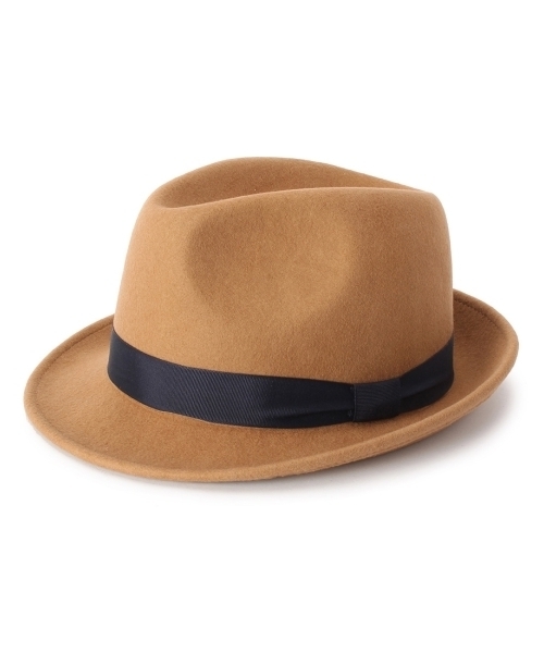 THE EMPORIUM（ジエンポリアム）の「フェルト中折れハット（ハット・レディース・ブラック/ベージュ・00）」の2枚目の写真