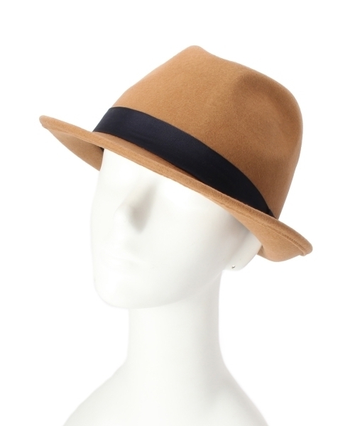 THE EMPORIUM（ジエンポリアム）の「フェルト中折れハット（ハット・レディース・ブラック/ベージュ・00）」の7枚目の写真