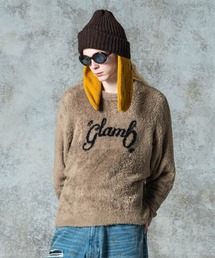 glamb(O)Spin Logo Shaggy Knit / XsSVM[jbg(jbg/Z[^[)