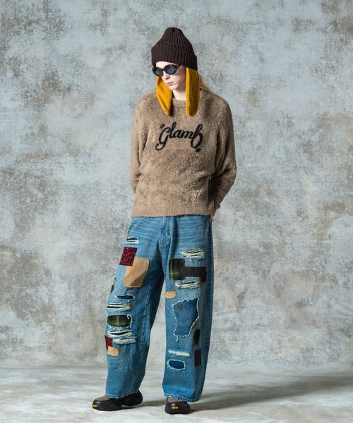 Spin Logo Shaggy Knit / スピンロゴシャギーニット（ニット/セーター
