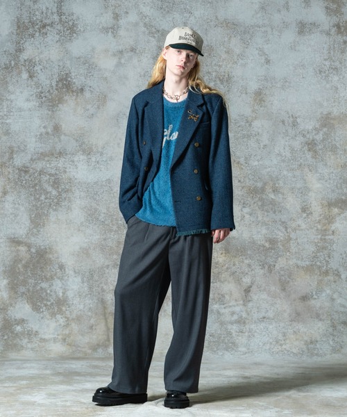 glamb（グラム）の「Spin Logo Shaggy Knit / スピンロゴシャギーニット（ニット/セーター・メンズ・ブラック/ブルー/ブラウン・M/L）」の15枚目の写真