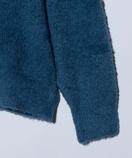 glamb（グラム）の「Spin Logo Shaggy Knit / スピンロゴシャギーニット（ニット/セーター・メンズ・ブラック/ブルー/ブラウン・M/L）」の18枚目の写真