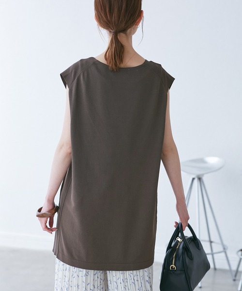 ROPE' PICNIC（ロペピクニック）の「【洗濯機OK】深Vニットプルオーバー（ベスト・レディース・グレー系その他/チャコールグレー・38）」の6枚目の写真