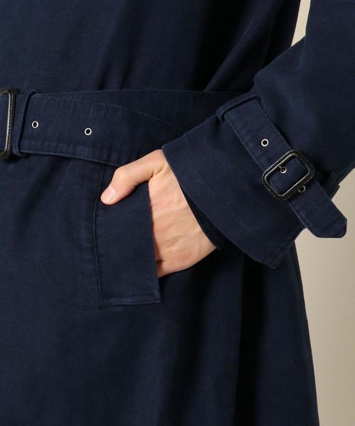 BEAUTY&YOUTH UNITED ARROWS(ビューティーアンドユースユナイテッドアローズ)の「BY フェイド モールスキン トレンチコート◆(トレンチコート・メンズ・ベージュ/ネイビー・MEDIUM/SMALL/LARGE)」の9枚目の写真