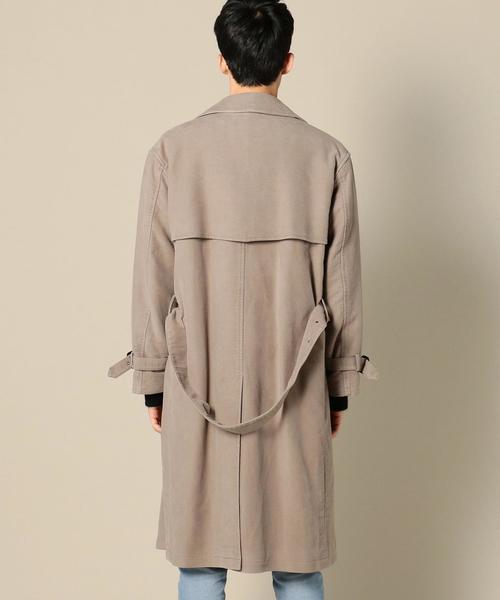 BEAUTY&YOUTH UNITED ARROWS(ビューティーアンドユースユナイテッドアローズ)の「BY フェイド モールスキン トレンチコート◆(トレンチコート・メンズ・ベージュ/ネイビー・MEDIUM/SMALL/LARGE)」の4枚目の写真
