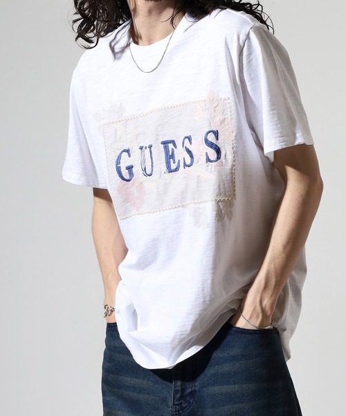 Guess(ゲス)の「GUESS SS DAVID GUESS EMBROIDERY CREW Tシャツ(Tシャツ/カットソー・メンズ・ホワイト・M/L)」の10枚目の写真