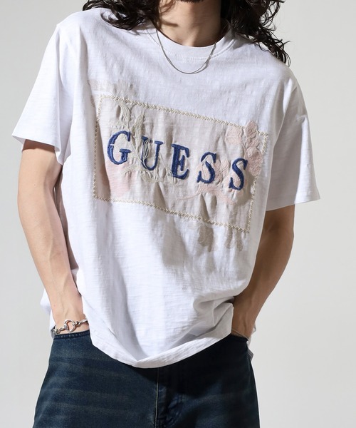 Guess(ゲス)の「GUESS SS DAVID GUESS EMBROIDERY CREW Tシャツ(Tシャツ/カットソー・メンズ・ホワイト・M/L)」の11枚目の写真