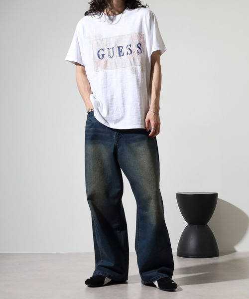 Guess(ゲス)の「GUESS SS DAVID GUESS EMBROIDERY CREW Tシャツ(Tシャツ/カットソー・メンズ・ホワイト・M/L)」の13枚目の写真