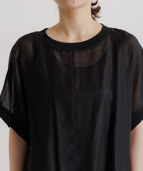 studio CLIP(スタディオクリップ)の「タンクトップセットシアーチュニックワンピース(ワンピース・レディース・ブラック/ベージュ・FREE)」の18枚目の写真