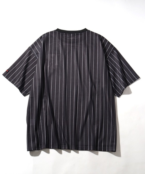 入手困難 即納 送料込 フブ FUBU Tシャツ ライン ストライプ セール】【FUBU/フブ】MESH STRIPE T-SHIRT/メッシュストライプ