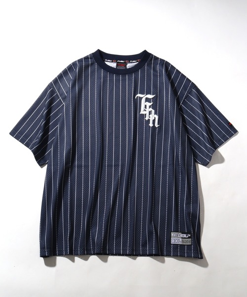 セール】【FUBU/フブ】MESH STRIPE T-SHIRT/メッシュストライプ