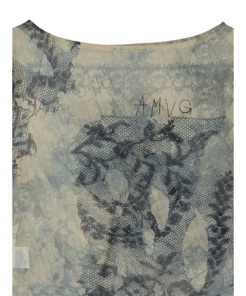 トップス MEDI 2WAY TROMPE L'OEIL LACE PRINT TOP MEDI 2WAY TROMPE L'OEIL LACE PRINT SKIN TOP