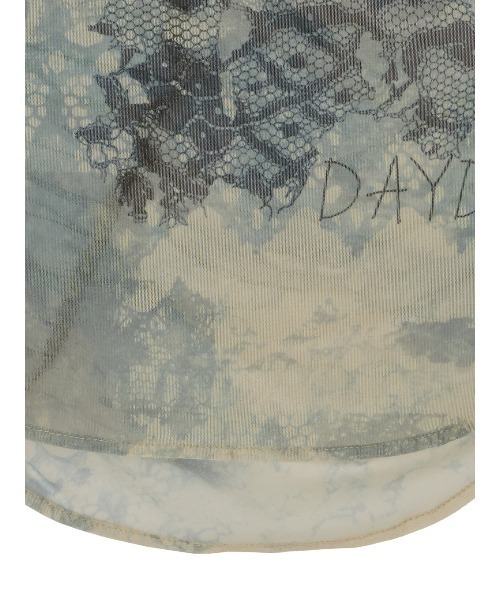 MEDI 2WAY TROMPE L'OEIL LACE PRINT SKIN TOP（Tシャツ