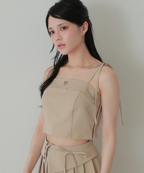 M DOLLY(エムドリー)の「*M DOLLY original* girls layered pleats setup/ガールズレイヤードプリーツセットアップ(セットアップ・レディース・ベージュ/グレー・S/M)」の11枚目の写真