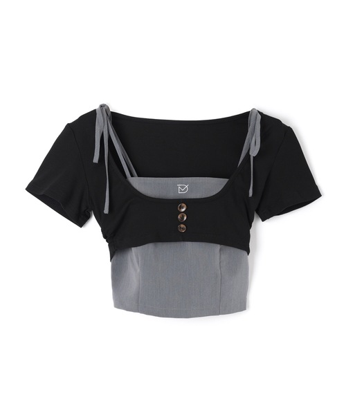 M DOLLY(エムドリー)の「*M DOLLY original* girls layered pleats setup/ガールズレイヤードプリーツセットアップ(セットアップ・レディース・ベージュ/グレー・S/M)」の12枚目の写真