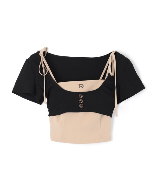 M DOLLY(エムドリー)の「*M DOLLY original* girls layered pleats setup/ガールズレイヤードプリーツセットアップ(セットアップ・レディース・ベージュ/グレー・S/M)」の15枚目の写真