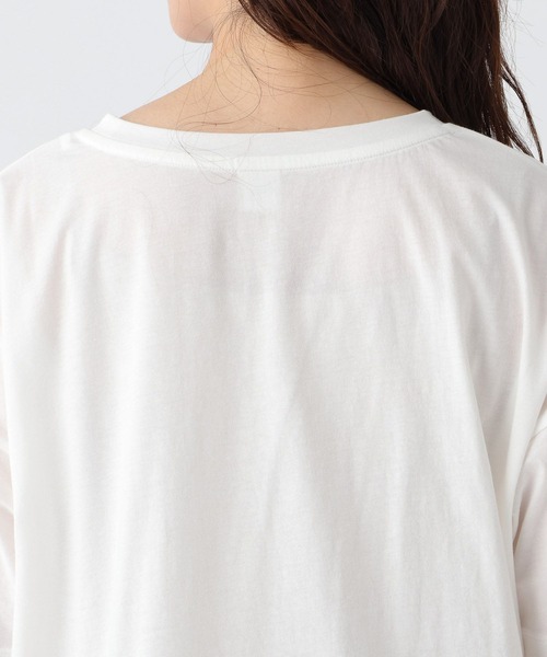 Elura(エルーラ)の「セミハリ感フォトTシャツ/492840(Tシャツ/カットソー・レディース・ブラック/ホワイト/マスタード・FREE)」の9枚目の写真
