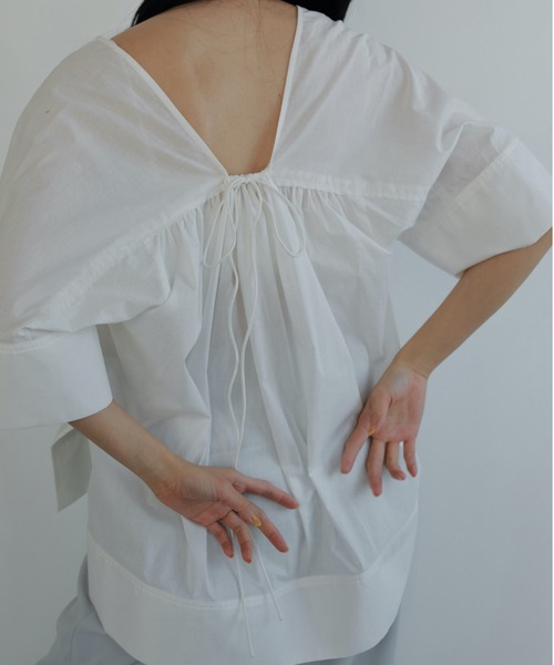 セール】Vneck Gather Blouse（シャツ/ブラウス）｜anuke