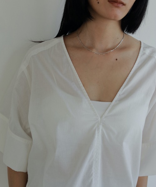 ANUKE (アンヌーク ）Vneck Lace Blouse 即納 楽天市場】【土日も即日発送】anuke アンヌーク Vneck Lace