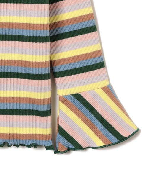 B:MING by BEAMS（ビーミングバイビームス）の「テレコボーダー フレアスリーブ プルオーバー カットソー 2025FW（100～140cm）（Tシャツ/カットソー・キッズ・サックスブルー/ピンク・130/120/110/100/140）」の21枚目の写真