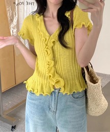 予約商品】レディースのトップス（イエロー/黄色系・フリル