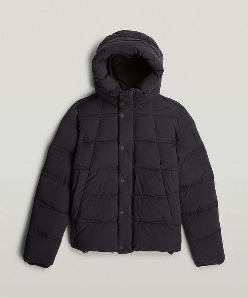 G-STAR（ジースター）の「WHISTLER SHORT PUFFER/撥水中綿フードブルゾン（ダウンジャケット/コート・レディース・ダークブラック/グレー系その他・X-SMALL/MEDIUM/SMALL）」の14枚目の写真