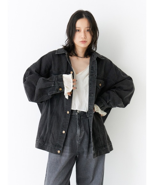 セール】ビッグシルエットデニムジャケット（デニムジャケット