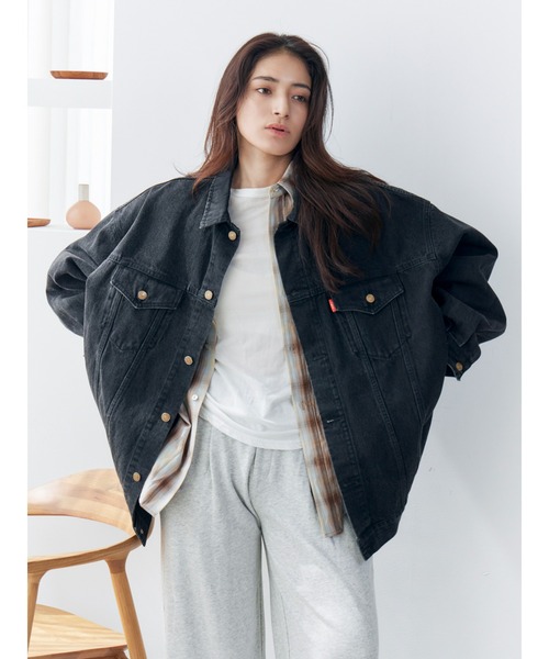 セール】ビッグシルエットデニムジャケット（デニムジャケット